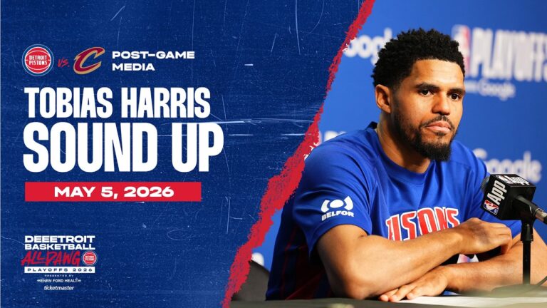 Game 1 Round 2: Post-Game Press Conference: Tobias Harris Pistons vs. Cavs  05.05.26