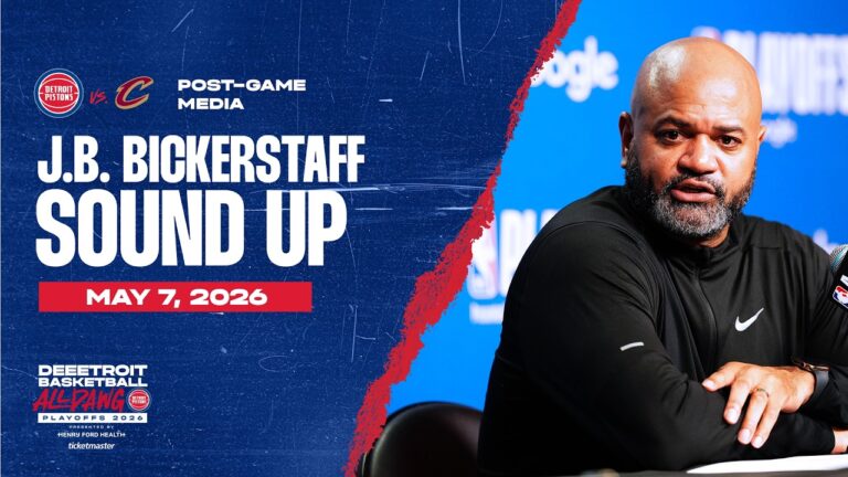 Game 2 Round 2: Post-Game Press Conference: J.B. Bickerstaff Pistons vs. Cavs 05.07.26