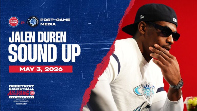 Game 7: Post-Game Press Conference: Jalen Duren Pistons vs. Magic  05.03.26