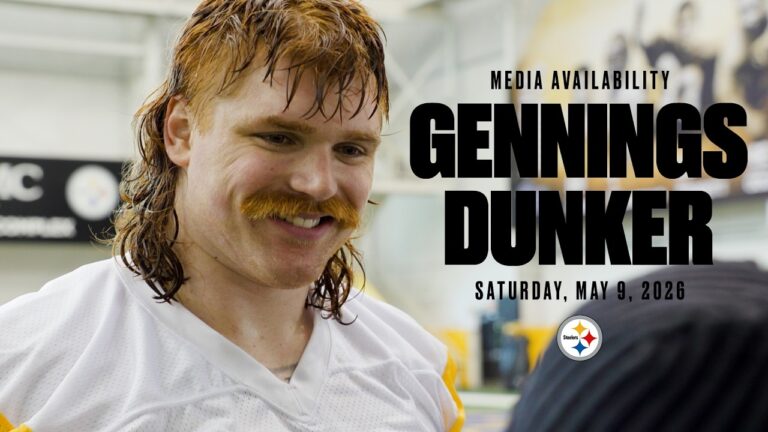 Gennings Dunker Media Availability (May 9) Pittsburgh Steelers
