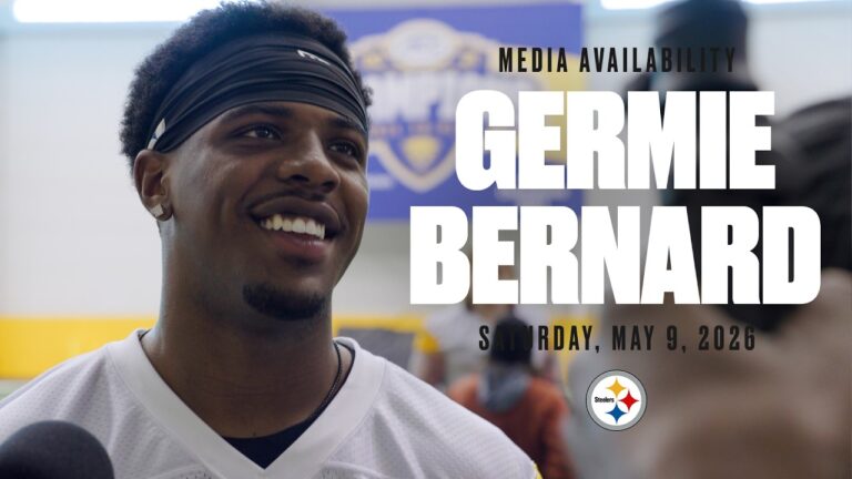 Germie Bernard Media Availability (May 9) Pittsburgh Steelers