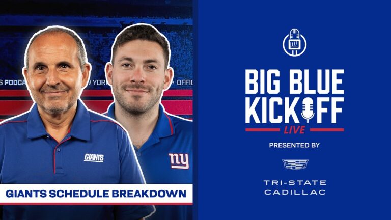 Giants Schedule Breakdown Big Blue Kickoff Live New York Giants