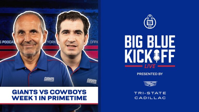 Giants vs Cowboys Week 1 in Primetime Big Blue Kickoff Live New York Giants