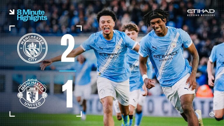HIGHLIGHTS! City beat United to lift 2026 FA Youth Cup trophy! Man City U18 2-1 Man United U18