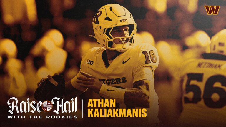I Wanted To Be Here Commanders’ 7th-Round Pick Athan Kaliakmanis Raise Hail With The Rookies