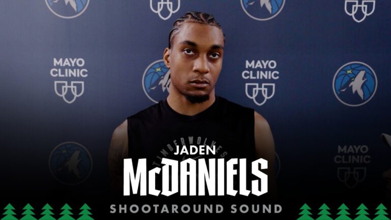 Its The Playoffs. You Gotta Come With That Energy Jaden McDaniels Shootaround Sound 05.08.26