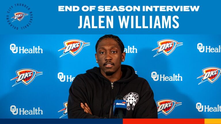 Jalen Williams 2025-26 End-of-Season Interviews OKC Thunder
