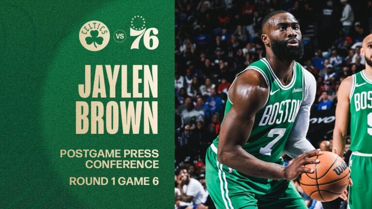 Jaylen Brown Postgame Press Conference: Round 1 Game 6 Philadelphia 76ers