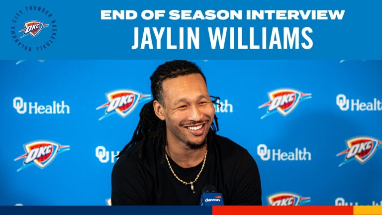 Jaylin Williams 2025-26 End-of-Season Interviews OKC Thunder