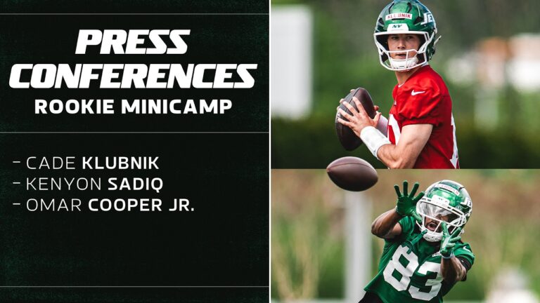 Jets Rookies Cade Klubnik, Kenyon Sadiq & Omar Cooper Jr. on First NFL Practices