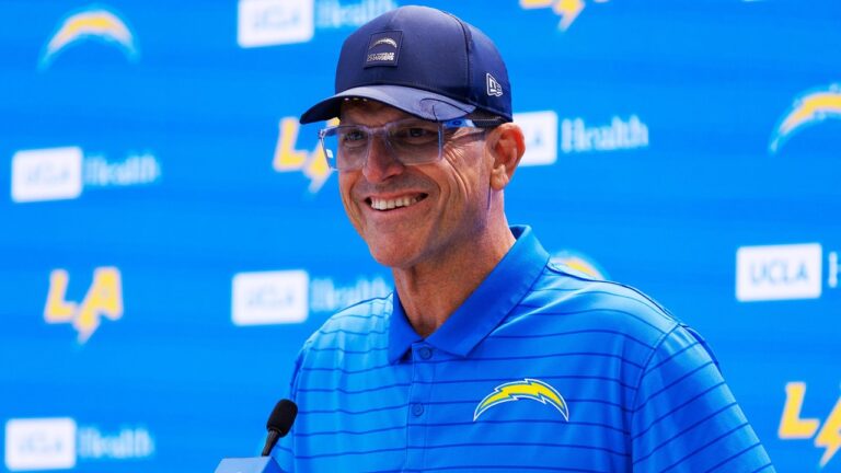 Jim Harbaugh Kicks Off 2026 OTAs LA Chargers