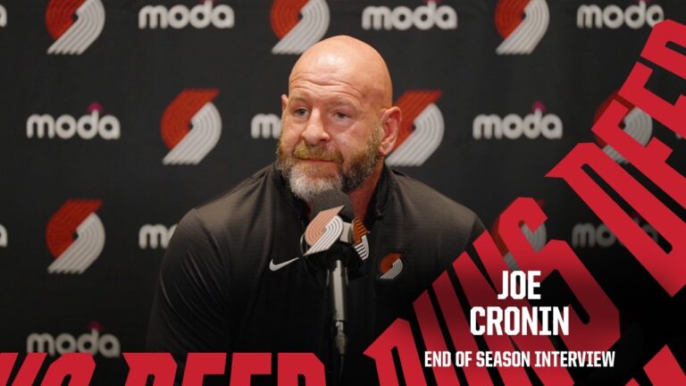 Joe Cronin 2025-26 End of Season Interview Portland Trail Blazers April 30, 2026