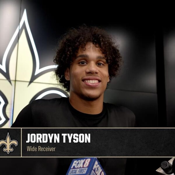 Jordyn Tyson on Tyler Shough, veteran wide receivers New Orleans Saints