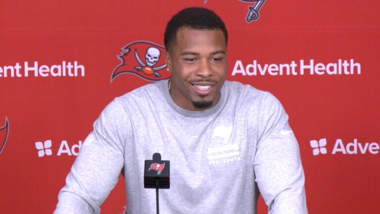 Josiah Trotter on Pushing Everyone to be Better Press Conference Tampa Bay Buccaneers