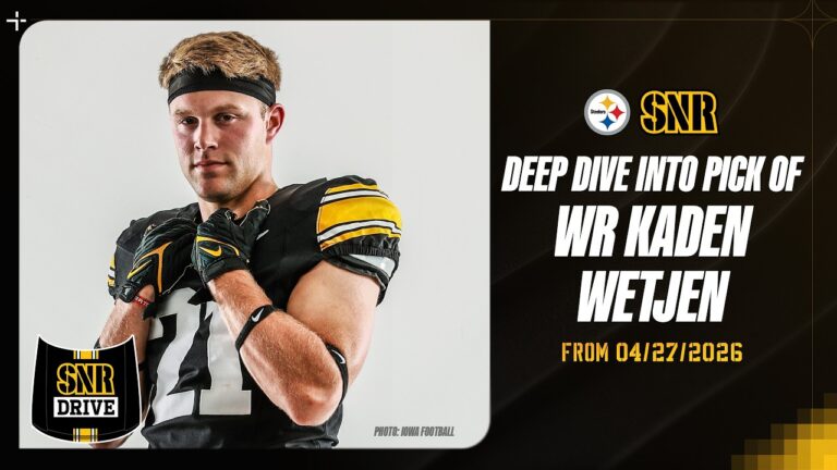 Kaden Wetjen Deep Dive on SNR Drive Pittsburgh Steelers