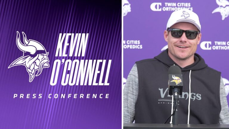 Kevin O’Connell on Vikings Rookie Minicamp, Adding Jauan Jennings, Caleb Banks Update, O-Line Group
