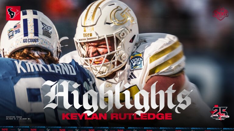 Keylan Rutledge Highlights 2026 Houston Texans Draft Pick