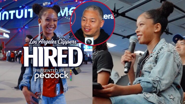 Kid Clipper Reporting Live From Gameday! LA Clippers Hired presented by peacock