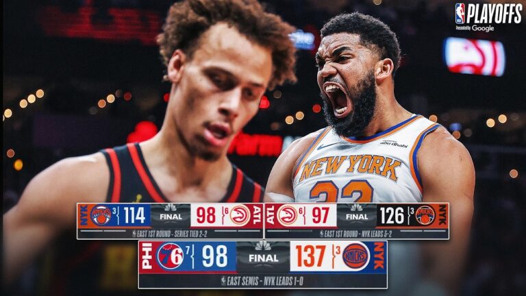 Knicks Become FIRST EVER with 3 Straight 25 Pt Playoff Wins