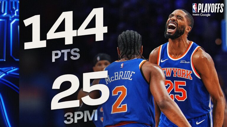 KNICKS HISTORIC Game 4 144 PTS & 25 THREES TIES NBA PLAYOFF RECORD May 10, 2026