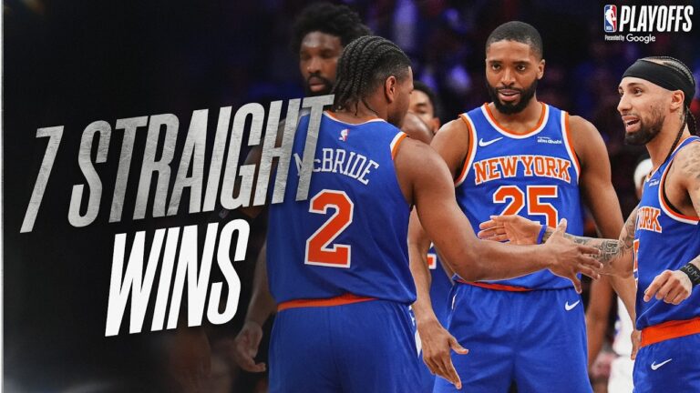 Knicks Set Franchise Record 7 Straight Playoff Wins