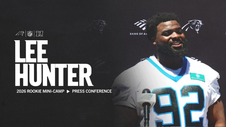 Lee Hunter on why he chose his new jersey number Carolina Panthers