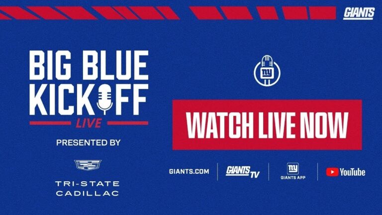 LIVE: Big Blue Kickoff Live 5 13 New York Giants