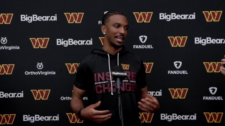 LIVE: QB Jayden Daniels Speaks to the Media After Today’s OTA