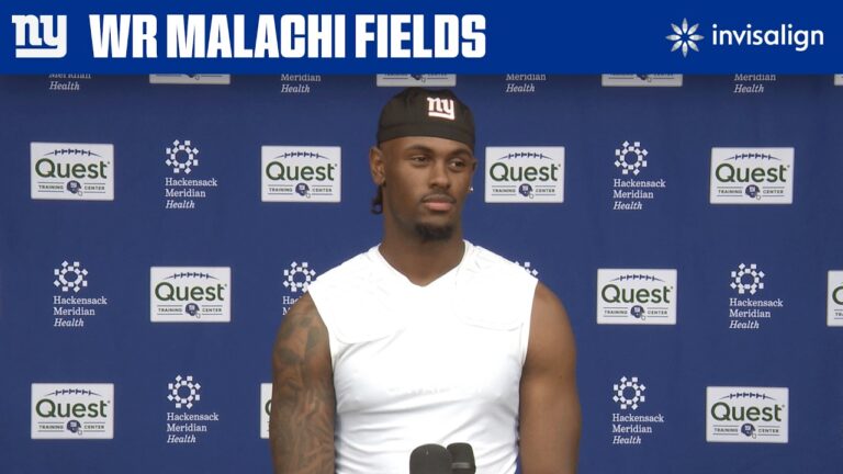 Malachi Fields on Coach John Harbaugh: &quotI love him&quot New York Giants