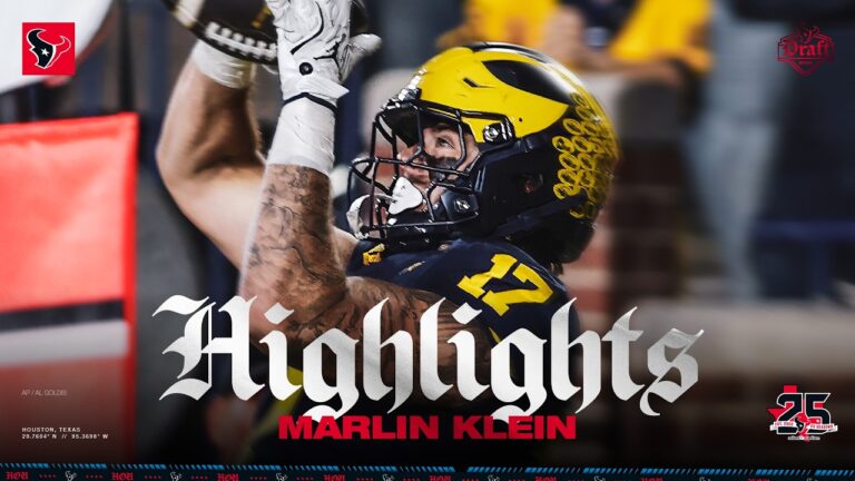 Marlin Klein Highlights 2026 Houston Texans Draft Pick