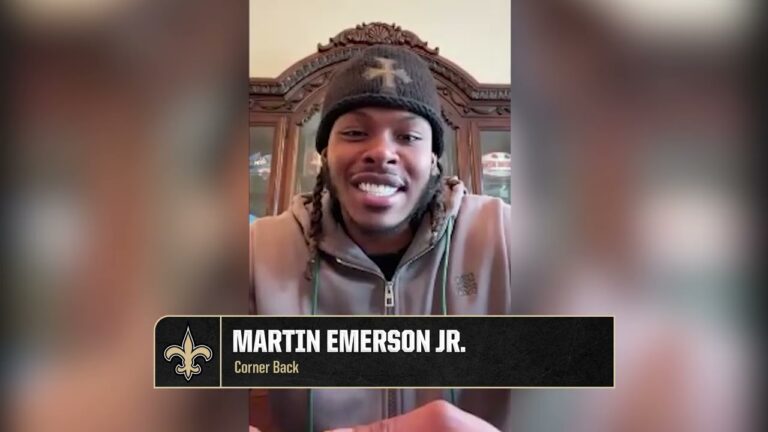 Martin Emerson Jr. Introductory Press Conference New Orleans Saints