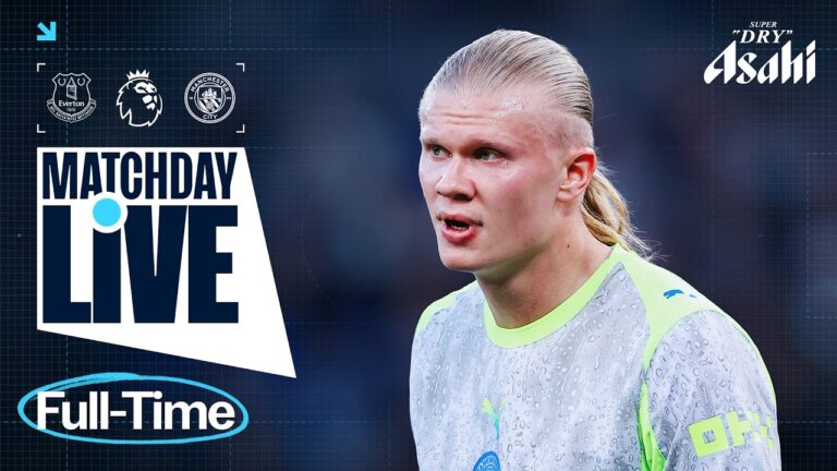 MATCHDAY LIVE! DOKU DOUBLE RESCUES A POINT AT EVERTON Everton 3-3 Man City Premier League