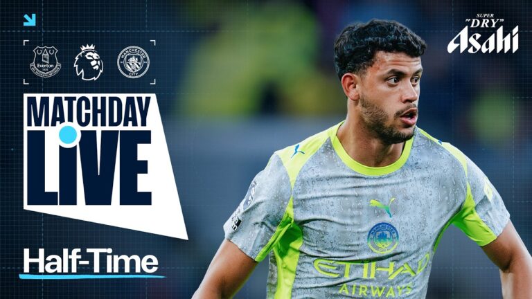 MATCHDAY LIVE! DOKU STUNNER GIVES CITY THE LEAD AT EVERTON! Everton 0-1 Man City Premier League