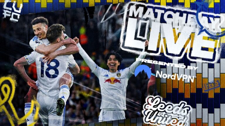 Matchday Live Leeds United v Brighton & Hove Albion