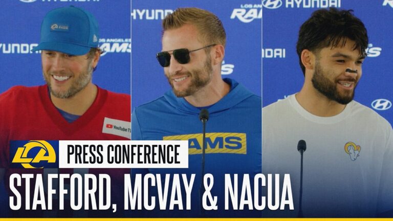 Matthew Stafford Talks Contract Extension Sean McVay & Puka Nacua On OTAs & Rookie Class Progress