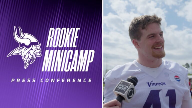 Minnesota Vikings Team Press Conferences Rookie Minicamp, May 8