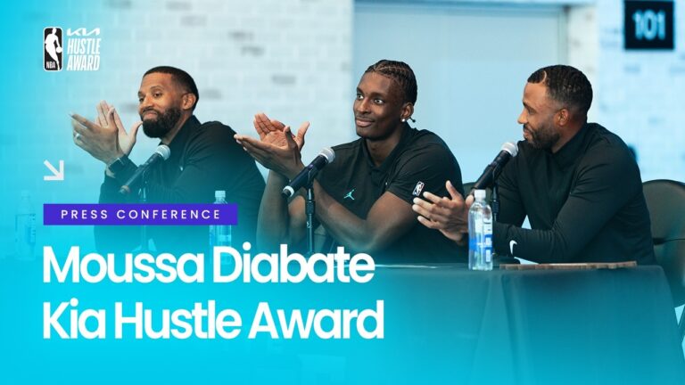 Moussa Diabate KIA NBA Hustle Award Press Conference 5 27 26