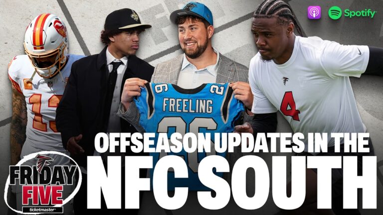 NFC South ROUNDUP! We recap the new names & familiar faces in a busy offseason Friday Five Podcast