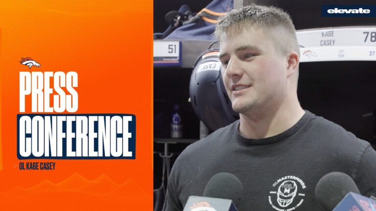 OL Kage Casey on Broncos veteran O-linemen: Theyve been really helpful