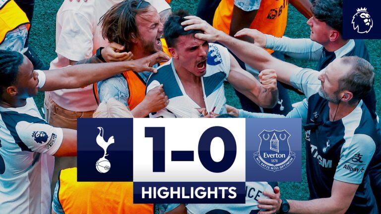 Palhinha goal secures survival Spurs 1-0 Everton Premier League Highlights
