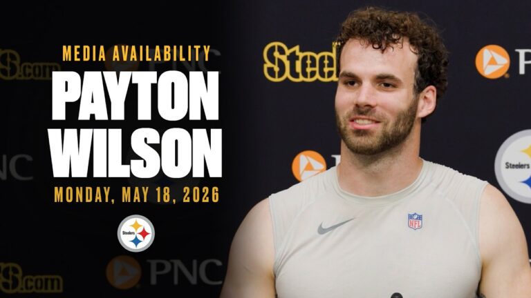 Payton Wilson Media Availability (May 18) Pittsburgh Steelers