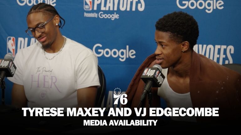 Philadelphia 76ers End of Season Media Availability Tyrese Maxey and VJ Edgecombe 05.10.26