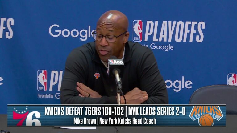 Philadelphia 76ers vs. New York Knicks Game 2 Postgame Media Availability