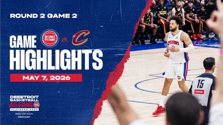 Pistons Win Game Two Detroit Pistons vs. Cleveland Cavilers GAME HIGHLIGHTS 05.07.26