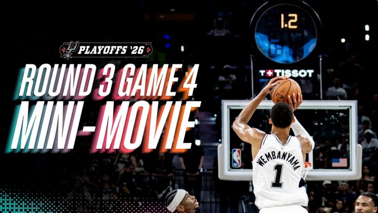Playoffs Round 3 Game 4 Mini-Movie – Wemby Hits Half-Court Shot, Spurs Tie Western Conference Finals
