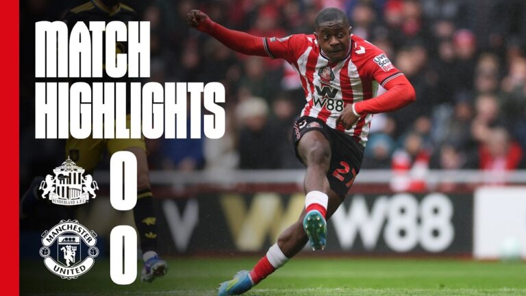 Points Are Shared At The SoL Sunderland AFC 0 – 0 Manchester United Premier League Highlights