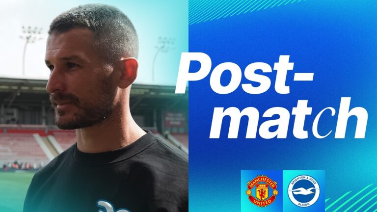 POST-MATCH Dario Vidosic Manchester United v Brighton