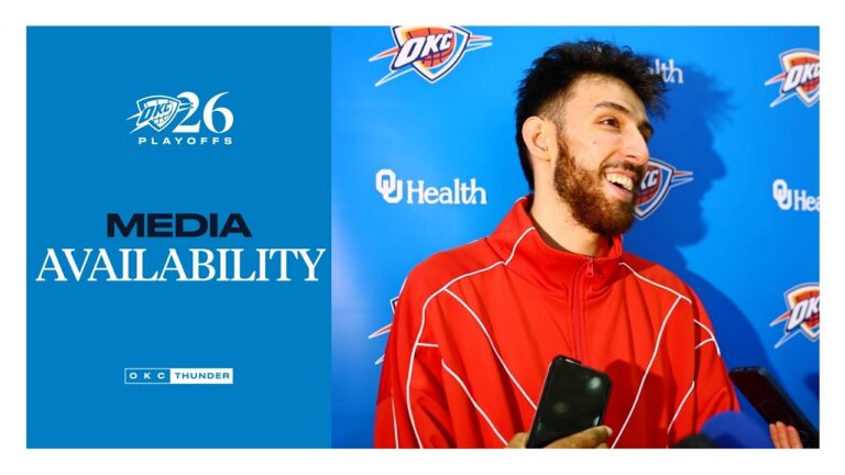 Practice Media Availability Chet Holmgren Coach Daigneault NBA Playoffs May 15, 2026
