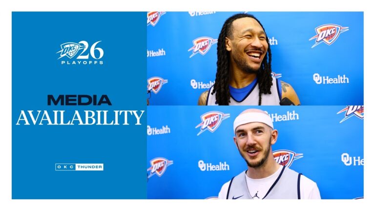 Practice Media Availability Jaylin Williams Alex Caruso NBA Playoffs May 17, 2026