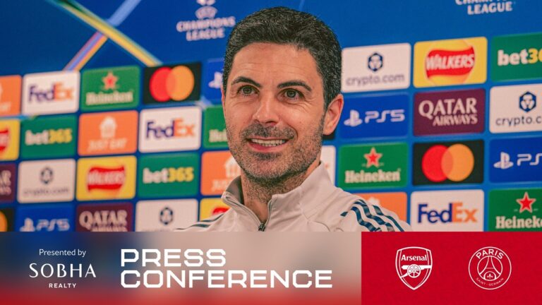 PRESS CONFERENCE Mikel Arteta previews the Champions League final PSG threat & Timber update